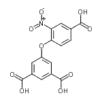 CAS 登录号：143193-46-8， 5-(4-羧基-2-硝基苯氧基)间苯二甲酸