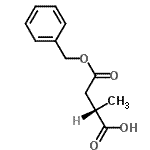 CAS 登录号：143225-26-7， (2S)-4-(苄氧基)-2-甲基-4-氧代丁酸