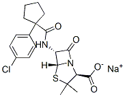 CAS#: 143407-69-6, Sodium (2S,5R,6R)-6-[[1-(4-Chlorophenyl)Cyclopentanecarbonyl]Amino]-3,3-Dimethyl-7-Oxo-4-Thia-1-Azabicyclo[3.2.0]Heptane-2-Carboxylate