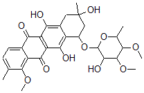CAS#: 143458-82-6, 6,9,11-Trihydroxy-7-(3-Hydroxy-4,5-Dimethoxy-6-Methyloxan-2-Yl)Oxy-4-Methoxy-3,9-Dimethyl-8,10-Dihydro-7H-Tetracene-5,12-Dione
