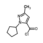 CAS#: 143469-40-3, 1-Cyclopentyl-3-Methyl-1H-Pyrazole-5-Carbonyl Chloride