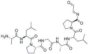 CAS#: 143738-75-4, (2S)-1-[(2S)-2-[[(2S)-2-Aminopropanoyl]Amino]-4-Methylpentanoyl]-N-[2-[[(2S)-1-[[(2S)-4-Methyl-1-Oxo-1-[(2S)-2-(2-Oxoethylidenecarbamoyl)Pyrrolidin-1-Yl]Pentan-2-Yl]Amino]-1-Oxopropan-2-Yl]Amino]-2-Oxoethyl]Pyrrolidine-2-Carboxamide