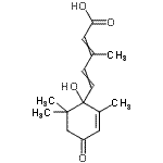 CAS#: 14375-39-4, 5-(1-Hydroxy-2,6,6-Trimethyl-4-Oxo-2-Cyclohexen-1-Yl)-3-Methyl-2,4-Pentadienoic Acid