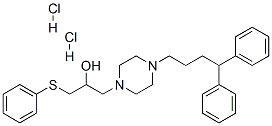 CAS#: 143760-05-8, 1-[4-(4,4-Diphenylbutyl)Piperazin-1-Yl]-3-Phenylsulfanylpropan-2-Ol Dihydrochloride