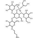 CAS#: 143873-66-9, Sodium 3-aminopropyl 6-deoxyhexopyranosyl-(1->2)-[hexopyranosyl-(1->4)]-3-O-{[(1,3-dihydroxy-2-propanyl)oxy]phosphinato}hexopyranosyl-(1->4)-6-deoxyhexopyranoside