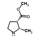 CAS 登录号：143878-87-9， 甲基(2S,3S)-2-甲基-3-吡咯烷羧酸酯