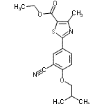 CAS 登录号：144060-97-9， 乙基2-(3-氰基-4-异丁氧基苯基)-4-甲基-1,3-噻唑-5-羧酸酯