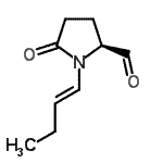 CAS 登录号：144085-12-1， (2S)-1-[(1E)-1-丁烯-1-基]-5-氧代-2-吡咯烷甲醛