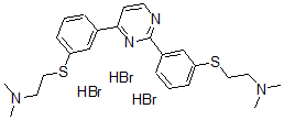 CAS#: 144085-64-3, 2-[3-[2-[3-(2-Dimethylaminoethylsulfanyl)Phenyl]Pyrimidin-4-Yl]Phenyl]Sulfanyl-N,N-Dimethylethanamine Trihydrobromide