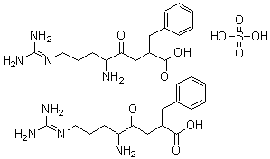 CAS#: 144110-37-2, 5-Amino-2-Benzyl-8-[(Diaminomethylene)Amino]-4-Oxooctanoic Acid Sulfate (2:1)