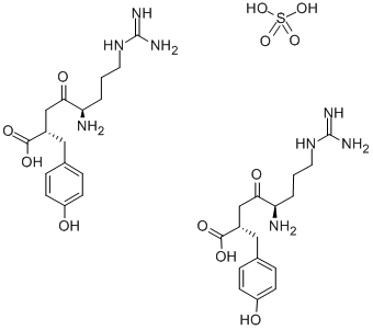 CAS#: 144110-38-3, (2R,5S)-5-Amino-8-Guanidino-4-Oxo-2-p-Hydroxyphenylmethyloctanoic Acid Hemisulfate Monohydrate