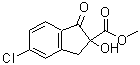 CAS 登录号：144172-24-7， 5-氯-2-羟基-1-氧代-2-茚满羧酸甲酯