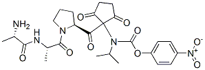 CAS#: 144597-19-3, (4-Nitrophenyl) N-[1-[(2S)-1-[(2S)-2-[[(2S)-2-Aminopropanoyl]Amino]Propanoyl]Pyrrolidine-2-Carbonyl]-2,5-Dioxocyclopentyl]-N-Propan-2-Ylcarbamate