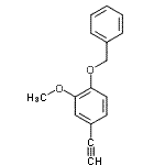 CAS 登录号：144735-54-6， 1-(苄氧基)-4-乙炔基-2-甲氧基苯