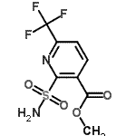 CAS 登录号：144740-59-0， 甲基2-氨基磺酰基-6-(三氟甲基)烟酸酯