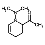CAS 登录号：145105-70-0， 1-[1-(二甲基氨基)-1,2,3,4-四氢-2-吡啶基]乙酮