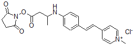 CAS 登录号：145128-12-7， (2,5-二氧代吡咯烷-1-基)3-[[4-[(E)-2-(1-甲基吡啶-1-鎓-4-基)乙烯基]苯基]氨基]丁酸酯氯化物
