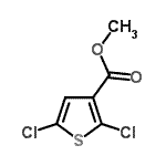 结构式 CAS# 145129-54-0, 甲基2,5-二氯-3-噻吩羧酸酯