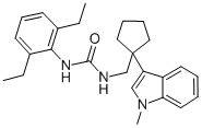 CAS#: 145131-45-9, 3-(2,6-Diethylphenyl)-1-[[1-(1-Methylindol-3-Yl)Cyclopentyl]Methyl]Urea