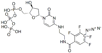 CAS 登录号：145278-12-2， [(2R,3S,5R)-5-[4-[2-[(4-叠氮基-2,3,5,6-四氟苯甲酰基)氨基]乙基氨基]-2-氧代嘧啶-1-基]-3-羟基四氢呋喃-2-基]甲基(羟基-膦酰氧基磷酰)磷酸氢酯