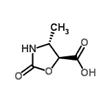 CAS 登录号：145283-61-0， (4R,5S)-4-甲基-2-氧代-1,3-恶唑烷-5-羧酸