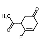 CAS 登录号：145300-02-3， 5-乙酰基-4-氟-3-环己烯-1-酮