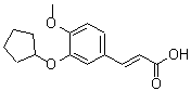 CAS 登录号：145743-83-5， (2E)-3-[3-(环戊基氧基)-4-甲氧基苯基]丙烯酸