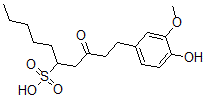 CAS 登录号：145937-21-9， 1-(4-羟基-3-甲氧基苯基)-3-氧代癸烷-5-磺酸