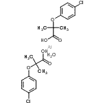 CAS 登录号：14613-01-5， 2-(4-氯苯氧基)-2-甲基丙酸-铝水合物(2:1:1)