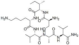 CAS 登录号：146163-06-6， (2S)-6-氨基-2-[[(2S,3S)-2-[[(2S)-2-氨基-3-羟基丙酰基]氨基]-3-甲基戊酰基]氨基]-N-[(2S)-1-[[(2S)-1-[[(2S)-1-氨基-3-甲基-1-氧代丁烷-2-基]氨基]-1-氧代丙烷-2-基]氨基]-3-甲基-1-氧代丁烷-2-基]己酰胺