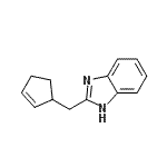 CAS#: 146350-93-8, 2-(2-Cyclopenten-1-Ylmethyl)-1H-Benzimidazole