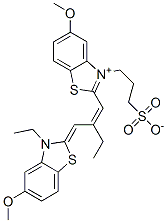 CAS#: 14637-08-2, 2-[2-[(3-Ethyl-5-Methoxybenzothiazol-2(3H)-Ylidene)Methyl]But-1-Enyl]-5-Methoxy-3-(3-Sulphonatopropyl)Benzothiazolium inner salt