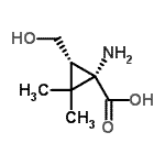 CAS 登录号：146400-25-1， (1S,3S)-1-氨基-3-(羟基甲基)-2,2-二甲基环丙烷羧酸