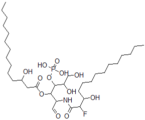 CAS 登录号：146452-52-0， [2-[(2-氟-3-羟基十四烷酰基)氨基]-5,6-二羟基-1-氧代-4-膦酰氧基己烷-3-基]3-羟基十四烷酸酯