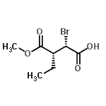 CAS 登录号：146499-97-0， (2S,3R)-2-溴-3-(甲氧羰基)戊酸