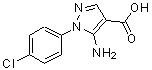 CAS 登录号：14678-90-1， 5-氨基-1-(4-氯苯基)-1H-吡唑-4-羧酸