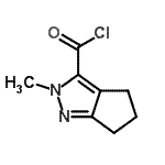 CAS 登录号：146979-78-4， 2-甲基-2,4,5,6-四氢环戊烯并[c]吡唑-3-甲酰氯