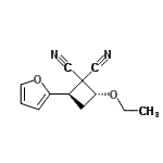 CAS 登录号：147033-83-8， (2R,4R)-2-乙氧基-4-(2-呋喃基)-1,1-环丁烷二甲腈