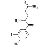 CAS 登录号：147139-63-7， 4-氨基-5-(4-羟基-3-碘苯基)-5-氧代戊酰胺