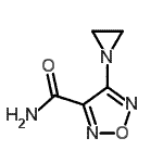 CAS 登录号：147194-49-8， 4-(1-氮丙啶基)-1,2,5-恶二唑-3-甲酰胺