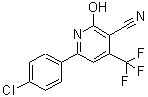 CAS 登录号：147381-62-2， 6-(4-氯苯基)-2-羟基-4-(三氟甲基)烟腈