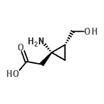 CAS 登录号：147459-03-8， [(1R,2R)-1-氨基-2-(羟基甲基)环丙基]乙酸