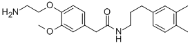 CAS 登录号：147497-64-1， 2-[4-(2-氨基乙氧基)-3-甲氧基苯基]-N-[3-(3,4-二甲基苯基)丙基]乙酰胺