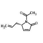 CAS 登录号：147637-82-9， (5S)-1-乙酰基-5-烯丙基-1,5-二氢-2H-吡咯-2-酮