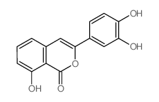 CAS 登录号：147666-80-6， 3-(3,4-二羟基苯基)-8-羟基异苯并吡喃-1-酮