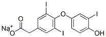 CAS#: 1477-04-9, Sodium 4-(4-Hydroxy-3-Iodophenoxy)-3,5-Diiodophenylacetate
