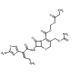 CAS#: 147816-23-7, (Propionyloxy)Methyl 7-{[(2Z)-2-(2-Amino-1,3-Thiazol-4-Yl)-2-Pentenoyl]Amino}-3-[(Carbamoyloxy)Methyl]-8-Oxo-5-Thia-1-Azabicyclo[4.2.0]Oct-2-Ene-2-Carboxylate