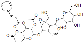 CAS#: 148000-43-5, 6-O-((2'',4''-Di-O-Acetyl-3''-O-trans-Cinnamoyl)-alpha-L-Rhamnopyranosyl)Catalpol