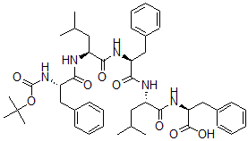 CAS 登录号：148182-34-7， N-(N-(N-(N-(N-(叔丁基氧羰基)-D-苯丙氨酰)-L-亮氨酰)-D-苯丙氨酰)-L-亮氨酰)-L-苯丙氨酸
