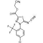 CAS 登录号：148367-88-8， 乙基(5Z)-4-[4-氯-2-(三氟甲基)苯基]-5-(氰基亚氨基)-4,5-二氢-1,3,4-噻二唑-2-羧酸酯